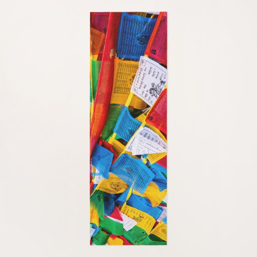 Kleurrijke Tibetaanse gebeddenvlaggen - Tibet Yogamat (Achterkant)