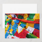 Kleurrijke Tibetaanse gebedsbanieren - Tibet Kaart (Voorkant / Achterkant)