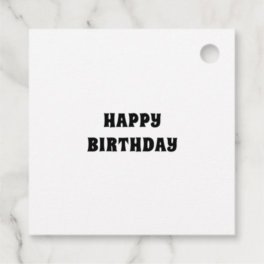 Kleurrijke Tie Dye Art Gift Labels (Achterkant)