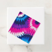 Kleurrijke Tie Dye Art Gift Labels (In situ)