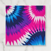 Kleurrijke Tie Dye Art Gift Labels (Voorkant)