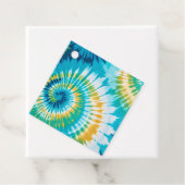 Kleurrijke Tie Dye Art Gift Labels (In situ)