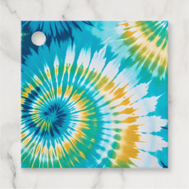 Kleurrijke Tie Dye Art Gift Labels