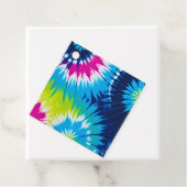 Kleurrijke Tie Dye Art Gift Labels (In situ)