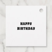 Kleurrijke Tie Dye Art Gift Labels (Achterkant)