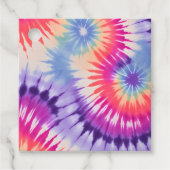 Kleurrijke Tie Dye Art Gift Labels (Voorkant)