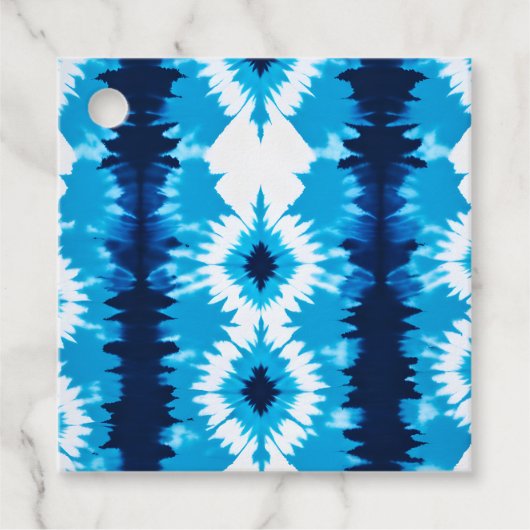 Kleurrijke Tie Dye Art Gift Labels (Voorkant)