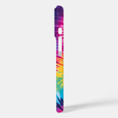 Kleurrijke Tie Dye Art iPhone Case (Achterkant / Links)