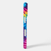 Kleurrijke Tie Dye Art iPhone Case (Achterkant / Rechts)