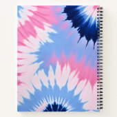 Kleurrijke Tie Dye Art Spiral Notitieboek (Achterkant)