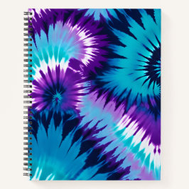 Kleurrijke Tie Dye Art Spiral Notitieboek