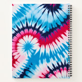 Kleurrijke Tie Dye Art Spiral Notitieboek (Achterkant)