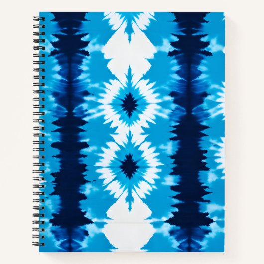 Kleurrijke Tie Dye Art Spiral Notitieboek (Voorkant)