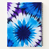 Kleurrijke Tie Dye Art Spiral Notitieboek (Achterkant)