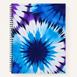Kleurrijke Tie Dye Art Spiral Notitieboek