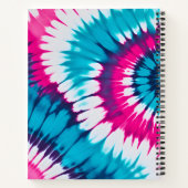Kleurrijke Tie Dye Art Spiral Notitieboek (Achterkant)