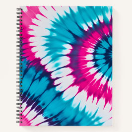 Kleurrijke Tie Dye Art Spiral Notitieboek
