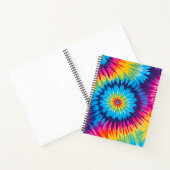 Kleurrijke Tie Dye Art Spiral Notitieboek (Binnen)