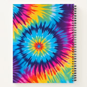 Kleurrijke Tie Dye Art Spiral Notitieboek (Achterkant)