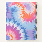 Kleurrijke Tie Dye Art Spiral Notitieboek (Achterkant)