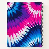 Kleurrijke Tie Dye Art Spiral Notitieboek (Achterkant)