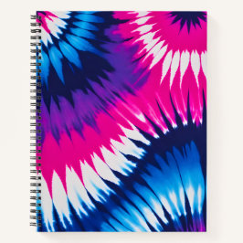 Kleurrijke Tie Dye Art Spiral Notitieboek