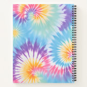Kleurrijke Tie Dye Art Spiral Notitieboek (Achterkant)