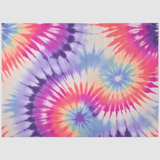 Kleurrijke Tie Dye Art Tissue Papier (Voorkant)