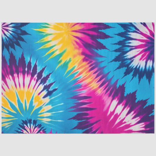 Kleurrijke Tie Dye Art Tissue Papier (Voorkant)