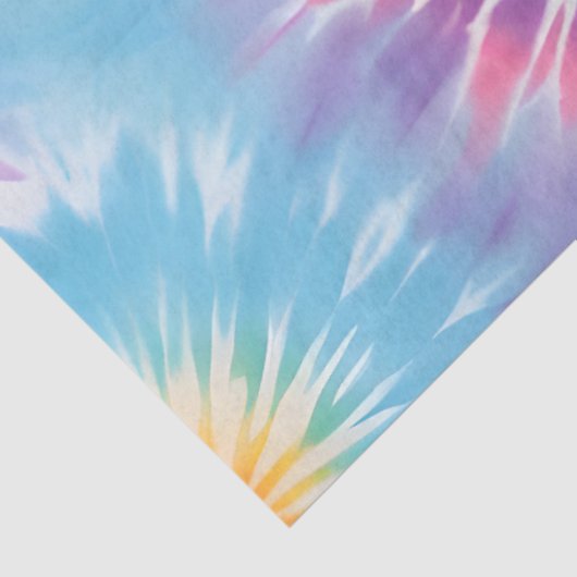Kleurrijke Tie Dye Art Tissue Papier (Detail)