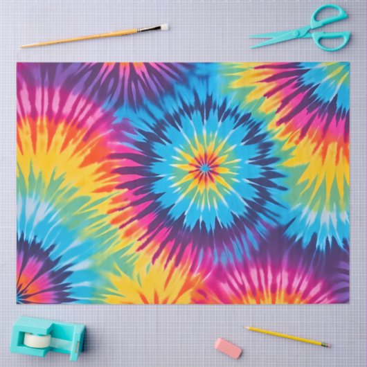 Kleurrijke Tie Dye Art Tissue Papier (Craft)