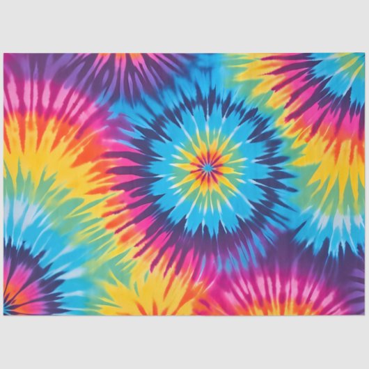 Kleurrijke Tie Dye Art Tissue Papier (Voorkant)