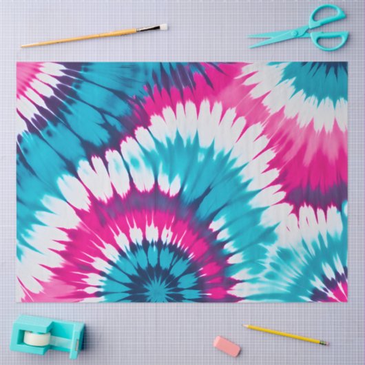 Kleurrijke Tie Dye Art Tissue Papier (Craft)