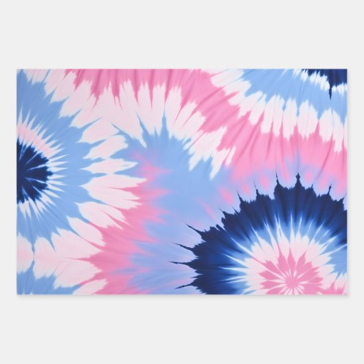 Kleurrijke Tie Dye Art Wrapping Paper Sheets (Voorkant 2)