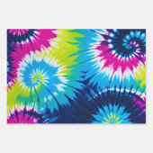 Kleurrijke Tie Dye Art Wrapping Paper Sheets (Voorkant 3)
