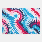 Kleurrijke Tie Dye Art Wrapping Paper Sheets (Voorkant)
