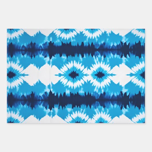 Kleurrijke Tie Dye Art Wrapping Paper Sheets (Voorkant)