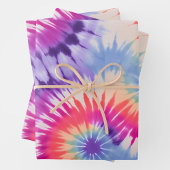 Kleurrijke Tie Dye Art Wrapping Paper Sheets
