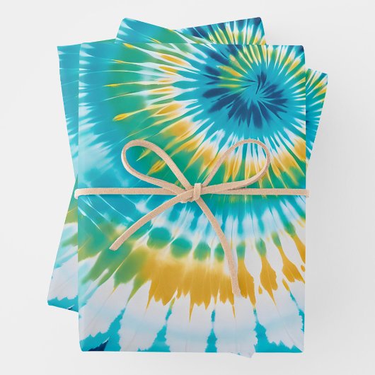 Kleurrijke Tie Dye Art Wrapping Paper Sheets