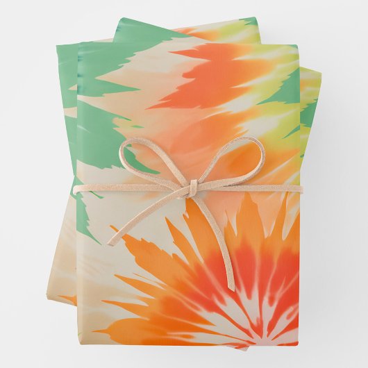 Kleurrijke Tie Dye Art Wrapping Paper Sheets
