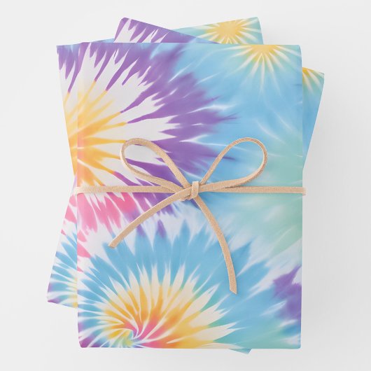 Kleurrijke Tie Dye Art Wrapping Paper Sheets