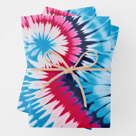 Kleurrijke Tie Dye Art Wrapping Paper Sheets