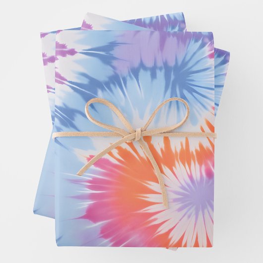 Kleurrijke Tie Dye Art Wrapping Paper Sheets
