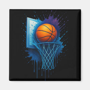 Kleurrijke Tie Dye Basketbal Kleding met Retro SPL Magneet