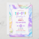 Kleurrijke Tie Dye Girl Verjaardag Kaart (Voorkant)