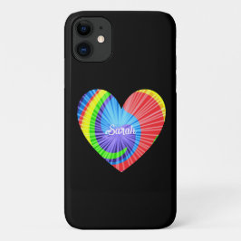 Kleurrijke Tie Dye Heart Case-Mate iPhone Case