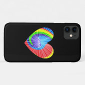 Kleurrijke Tie Dye Heart Case-Mate iPhone Case (Achterkant (horizontaal))