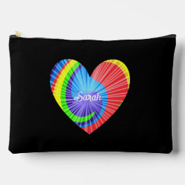 Kleurrijke Tie Dye Heart Sierkussen Etui