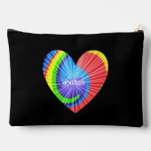 Kleurrijke Tie Dye Heart Sierkussen Etui (Achterkant)