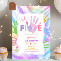 Kleurrijke Tie Dye High Five Verjaardagsfeest